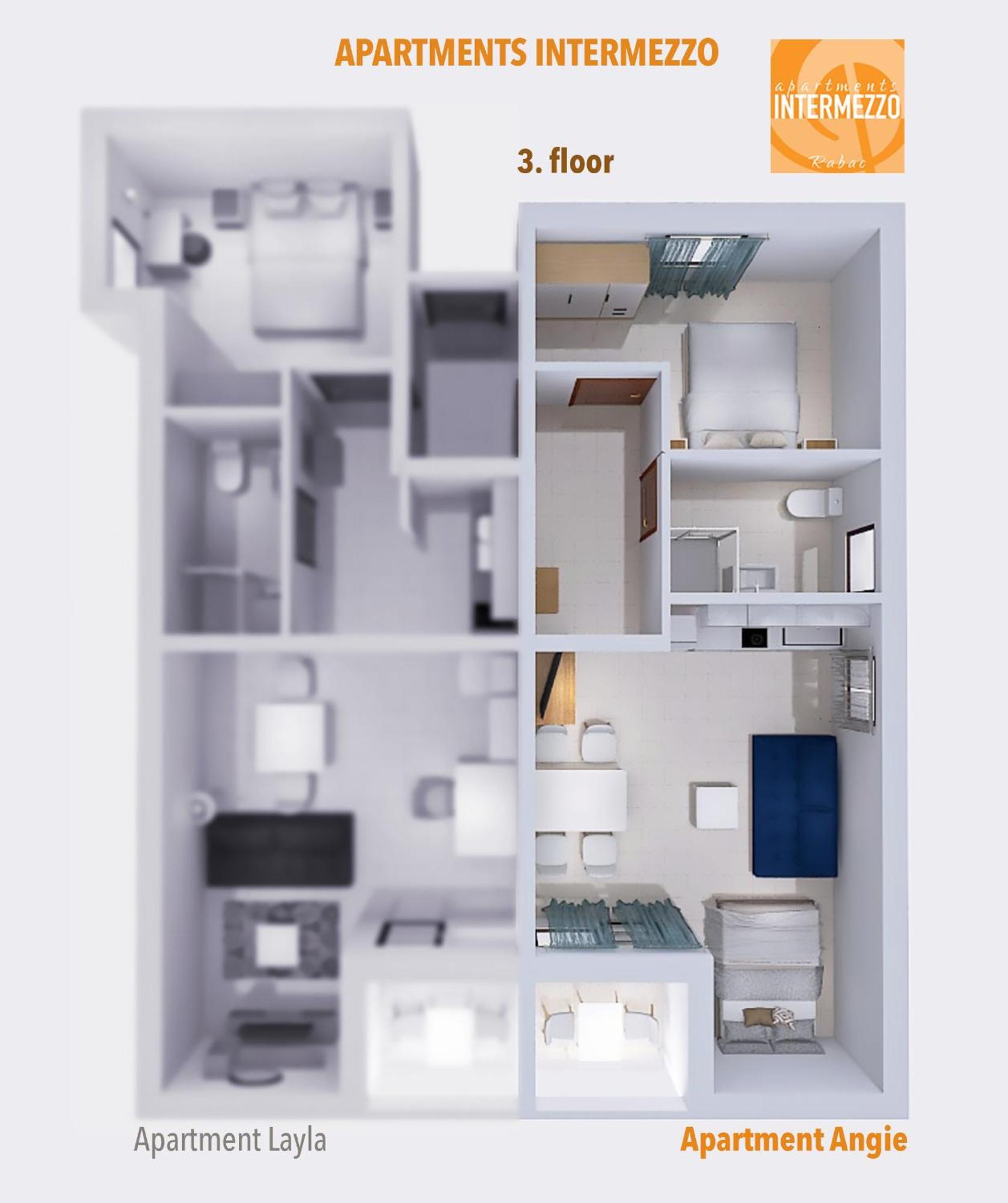 Apartment Angie - Intermezzo With Sea View In Center Of ราบัซ ภายนอก รูปภาพ